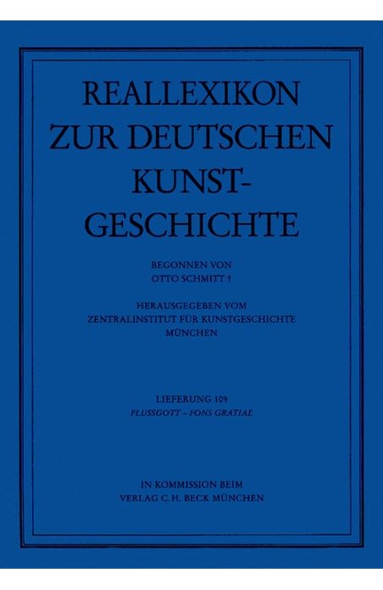 Cover: Otto Schmitt, Reallexikon Dt. Kunstgeschichte  109. Lieferung: Flussgott - Fons gratiae