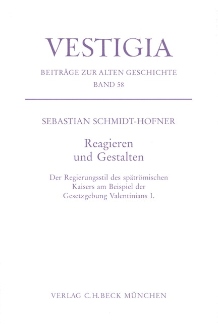 Cover: Sebastian Schmidt-Hofner, Reagieren und Gestalten